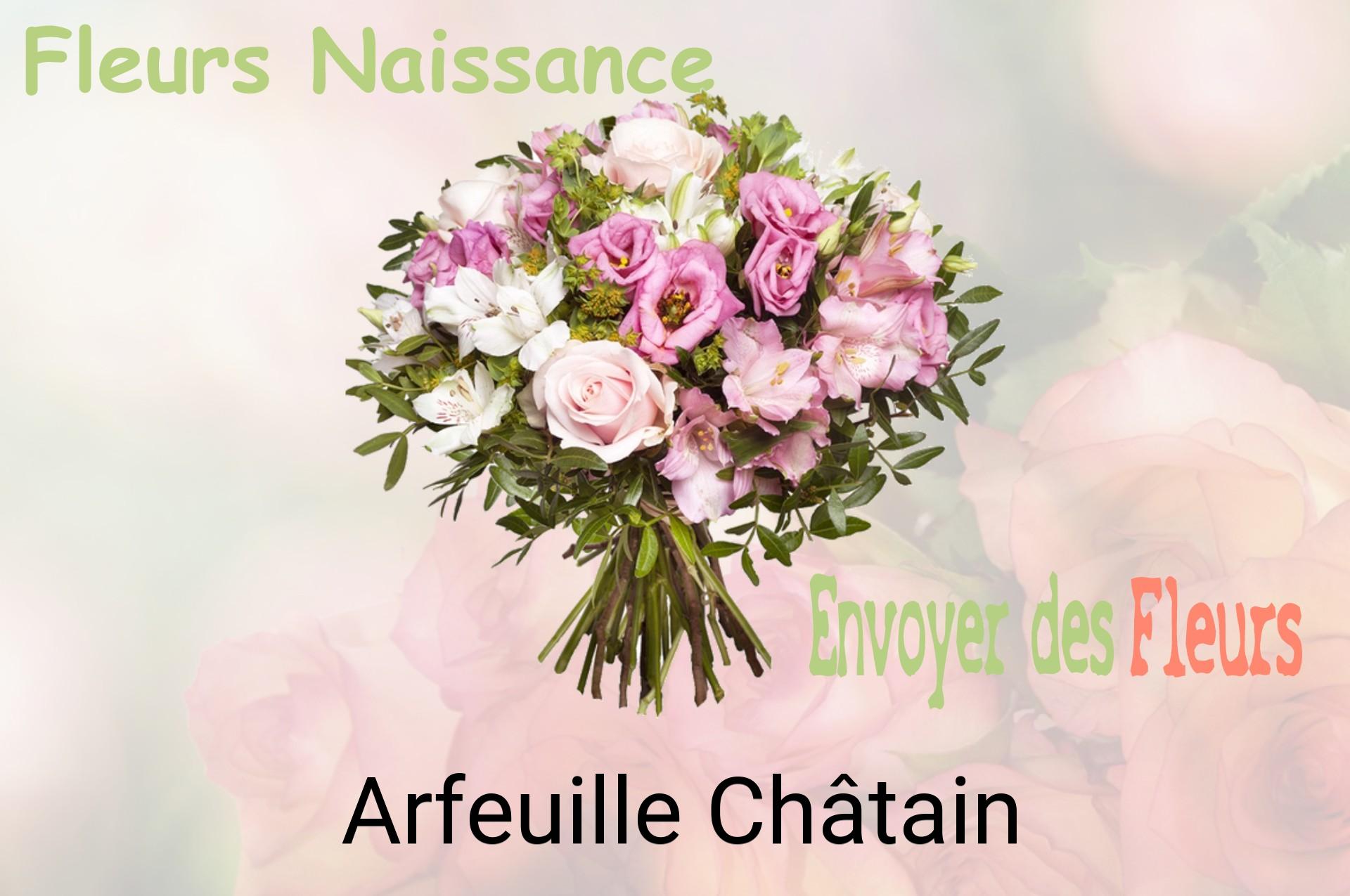 Bouquet de fleurs de naissance livré à Arfeuille-Châtain